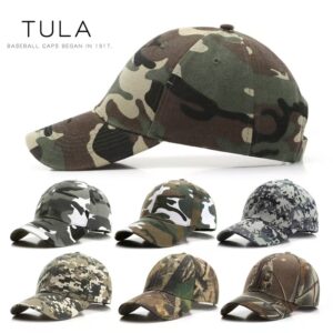 In-stock 100% Cotton Camouflage Baseball Cap, Western Style Spring/Summer Sun Protection Streetwear Versatile Curved Brim Unisex Cap
